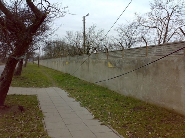 Kabel leżący wzdłuż ulicy Rajkowej 01 [13.02.2008] Co z kablem?