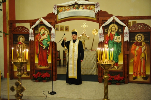 Wigilia w cerkwi greckokatolickiej. Fot. Łukasz Szełemej [Radio Szczecin] [6.01.2013] Wigilia Bożego Narodzenia w Kościele wschodnim