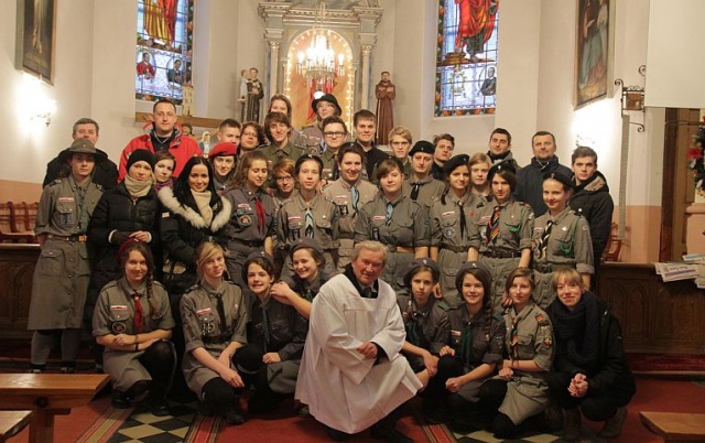 Fot. Archiwum prywatne. Harcerze "Z Paczką na Białoruś"