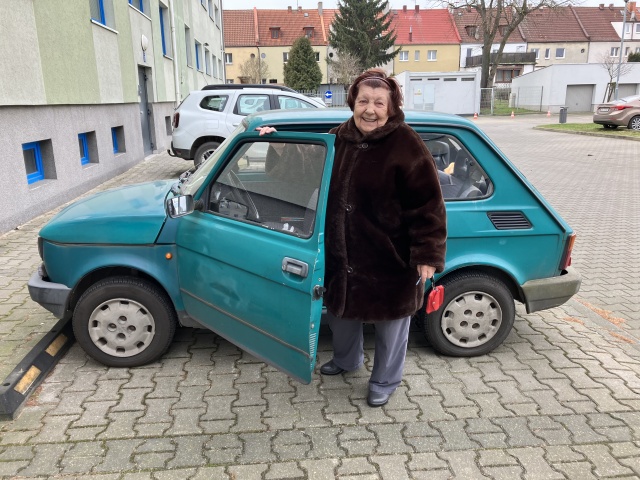 Fot. Anna Kolmer [Radio Szczecin] "Pani z zielonego malucha" - reportaż Anny Kolmer