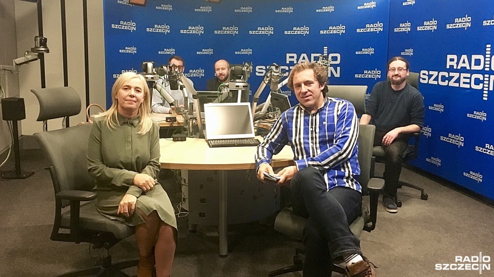 Goście audycji "Kawiarenka polityczna" w Radiu Szczecin. Fot. Sylwia Polachowska [Radio Szczecin]