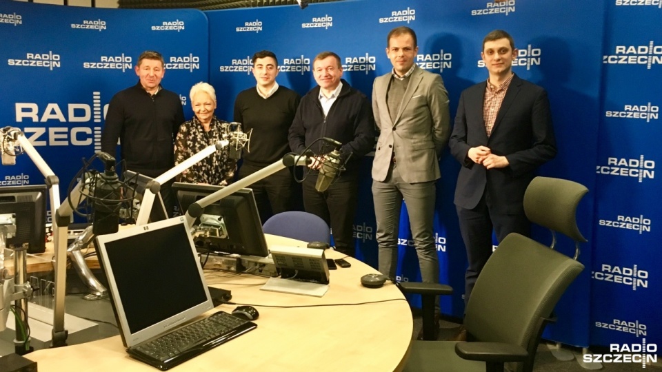 Goście audycji "Kawiarenka polityczna" w Radiu Szczecin. Fot. Sylwia Polachowska [Radio Szczecin]