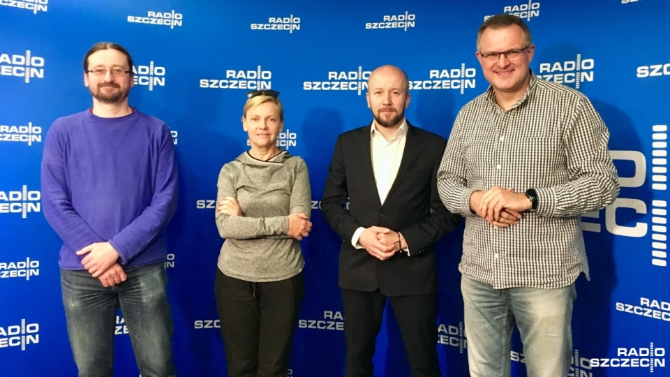Goście audycji "Kawiarenka polityczna" w Radiu Szczecin. Fot. Sylwia Polachowska [Radio Szczecin]