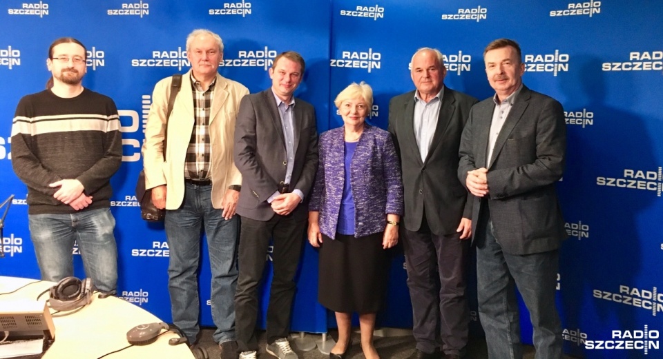 Goście "Kawiarenki politycznej" w Radiu Szczecin. Fot. Sylwia Polachowska [Radio Szczecin]