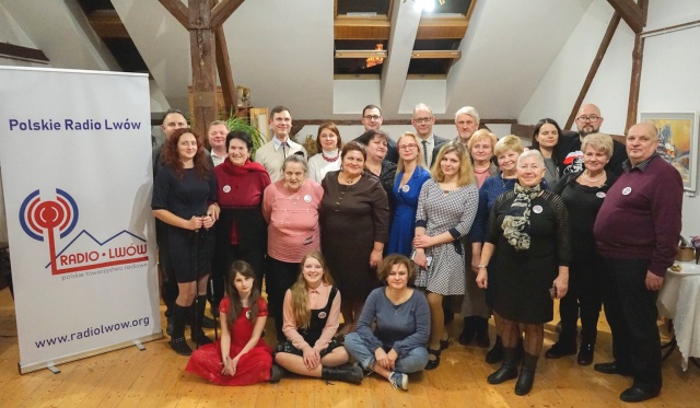 Dziennikarze i przyjaciele Radia Lwów podczas jubileuszu. 2020 r. Fot. ze zbiorów prywatnych Galeria