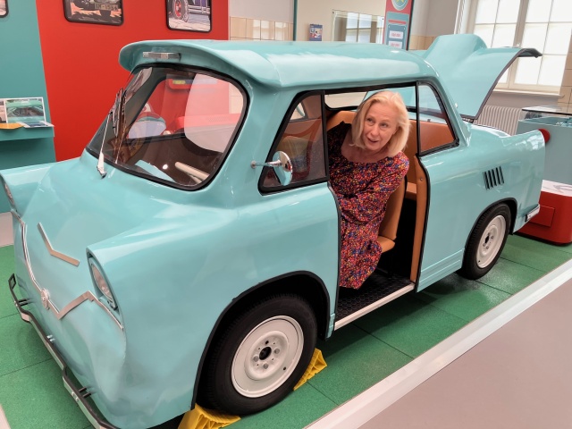 W Muzeum Techniki i Komunikacji w Szczecinie. Fot. Maria Pyż 6.07.2023 - Najpierw podróż w wyobraźni, potem Stoewerem, Smykiem i Junakiem