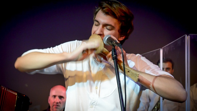 Zespół Bubliczki i Baltic Neopolis Orchestra wystąpił wspólnie w studio koncertowym Radia Szczecin im. Jana Szyrockiego. Fot. Jarosław Gaszyński [Radio Szczecin] Bałkańskie brzmienia w Radiu Szczecin [WIDEO, ZDJĘCIA]