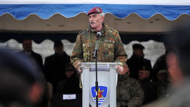 Fot. Łukasz Szełemej [Radio Szczecin] Wojskowi NATO świętowali na Wałach. "Rośnie znaczenie jednostki" [ZDJĘCIA, WIDEO]