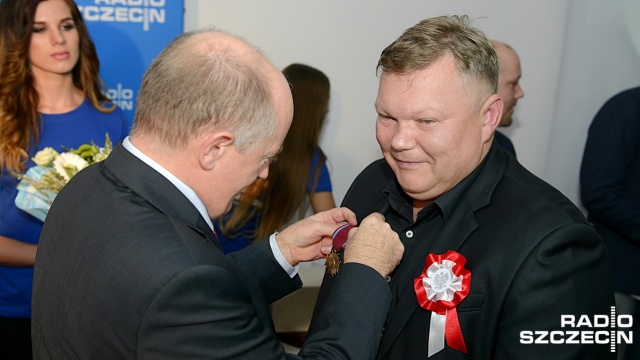 Dyrektor marketingu Piotr Sikora. Fot. Jarosław Gaszyński [Radio Szczecin] "To uzależnienie i praca zespołowa". Odznaczenia dla radiowców [WIDEO, ZDJĘCIA]