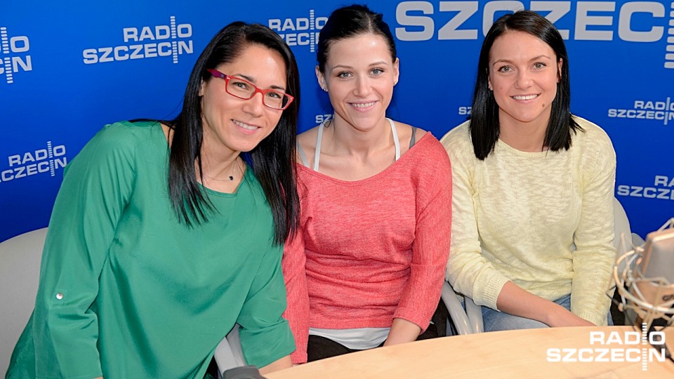 Monika Stachowska, Agata Cebula i Katarzyna Sabała z Pogoni Baltica. Fot. Jarosław Gaszyński [Radio Szczecin]