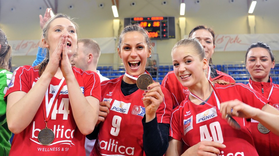 Piłkarki ręczne Pogoni Baltica zdobyły brązowy medal Mistrzostw Polski. Fot. Adrian Sajko/info.elblag.pl