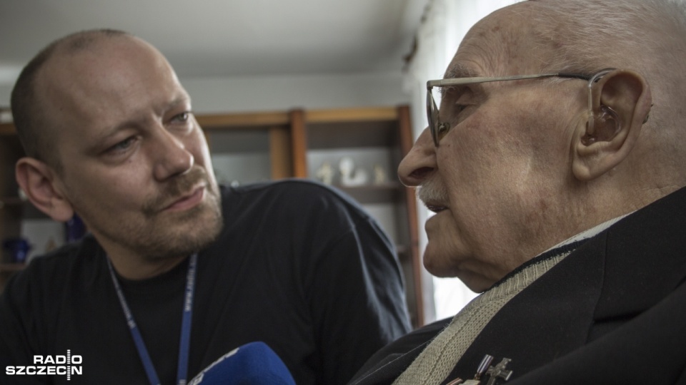 Wiktor Sumiński, pseudonim "Kropidło" skończył właśnie 94 lata. Fot. Paweł Domański [Radio Szczecin]