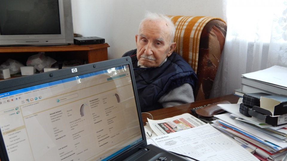 Wiktor Sumiński ps. "Kropidło" mieszka z żoną w Prusimiu w gminie Resko. Fot. Rafał Molenda [Radio Szczecin]