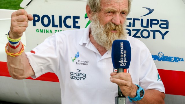 Aleksander Doba na dobę przed rozpoczęciem wyprawy. Fot. Piotr Sikora [Radio Szczecin] Aleksander Doba miał kolejny problem, ale zwoduje kajak [WIDEO, ZDJĘCIA]