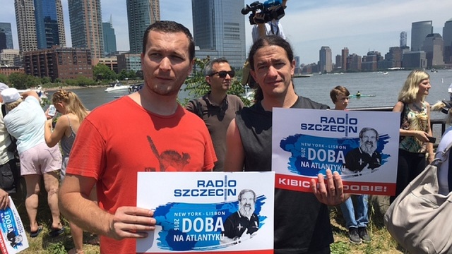 Start wyprawy Aleksandra Doby. Fot. Tomasz Chaciński [Radio Szczecin] Aleksander Doba wypłynął do Lizbony [WIDEO, ZDJĘCIA]