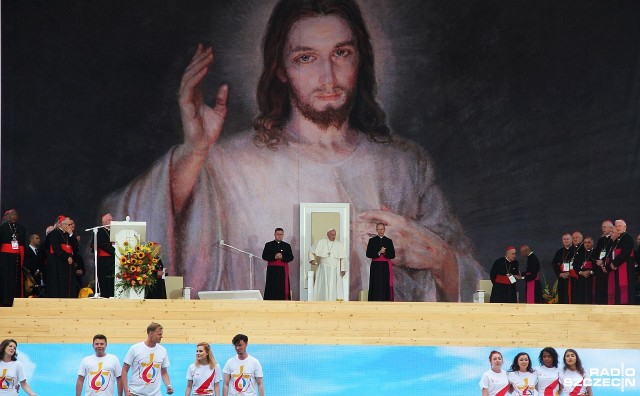 Papież Franciszek spotkał się z młodymi. Fot. Piotr Kołodziejski [Radio Szczecin] Papież Franciszek spotkał się z młodymi [WIDEO, ZDJĘCIA]