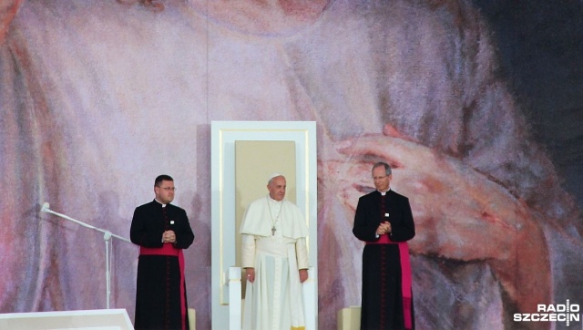 Papież Franciszek spotkał się z młodymi. Fot. Piotr Kołodziejski [Radio Szczecin] Papież Franciszek spotkał się z młodymi [WIDEO, ZDJĘCIA]