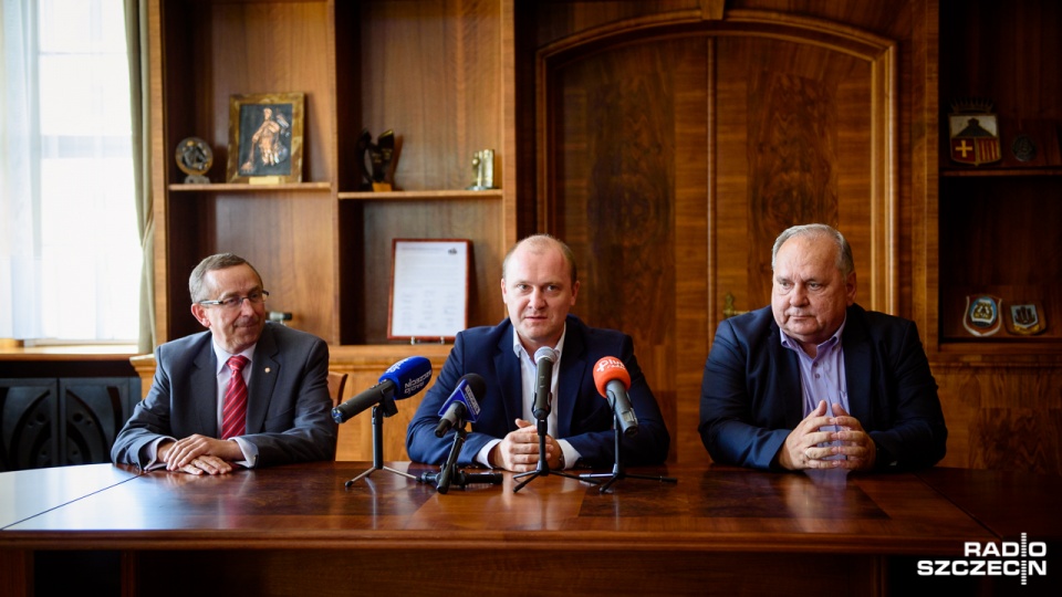 Projekt stadionu Pogoni Szczecin po przebudowie. Fot. Konrad Nowak [Radio Szczecin]