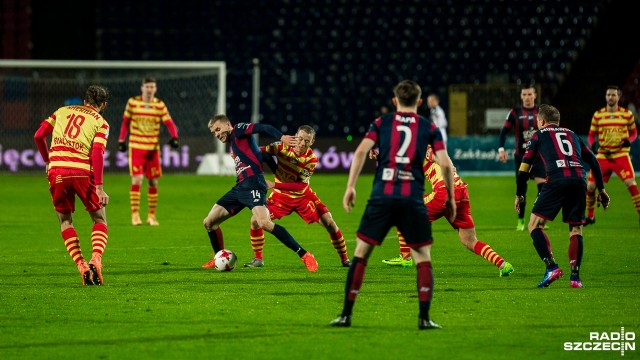 Pogoń Szczecin - Jagiellonia Białystok 0:0. Fot. Olaf Nowicki [Radio Szczecin] Pogoń remisuje z liderem ekstraklasy [KONFERENCJA, ZDJĘCIA, WYWIADY]