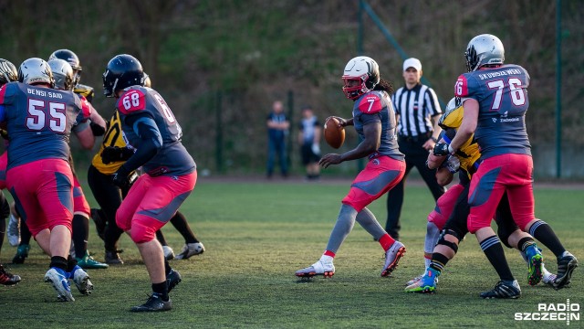 Husaria Szczecin - Seahawks Gdynia 13:31. Fot. Olaf Nowicki [Radio Szczecin] Porażka Husarii z wicemistrzem Polski [ZDJĘCIA]