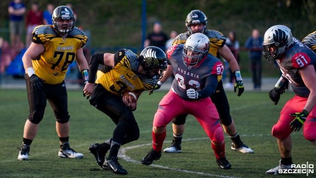 Husaria Szczecin - Seahawks Gdynia 13:31. Fot. Olaf Nowicki [Radio Szczecin] Porażka Husarii z wicemistrzem Polski [ZDJĘCIA]