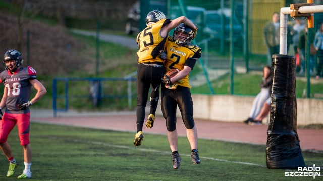 Husaria Szczecin - Seahawks Gdynia 13:31. Fot. Olaf Nowicki [Radio Szczecin] Porażka Husarii z wicemistrzem Polski [ZDJĘCIA]