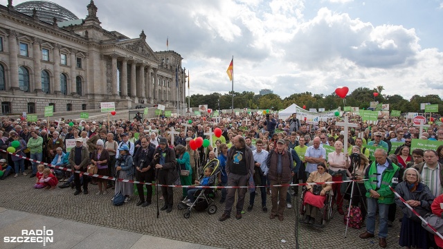 Marsz dla Życia w Berlinie. Fot. Maciej Papke [Radio Szczecin] Szczecinianie na Marszu dla Życia w Berlinie [WIDEO, ZDJĘCIA]