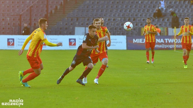 Pogoń Szczecin zremisowała z Koroną Kielce 0:0. Fot. Łukasz Szełemej [Radio Szczecin] Bez bramek z Koroną. Pogoń wciąż bez wygranej u siebie [WIDEO, ZDJĘCIA]