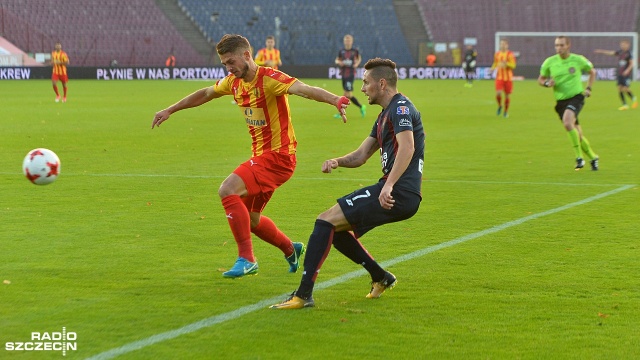 Pogoń Szczecin zremisowała z Koroną Kielce 0:0. Fot. Łukasz Szełemej [Radio Szczecin] Bez bramek z Koroną. Pogoń wciąż bez wygranej u siebie [WIDEO, ZDJĘCIA]