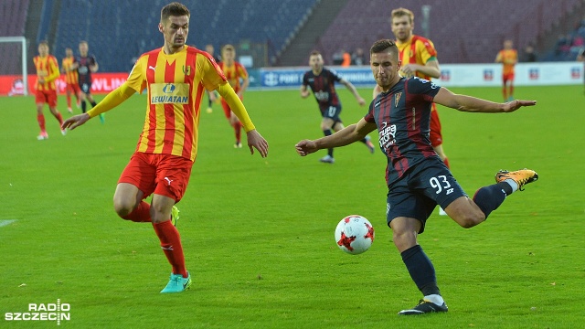 Pogoń Szczecin zremisowała z Koroną Kielce 0:0. Fot. Łukasz Szełemej [Radio Szczecin] Bez bramek z Koroną. Pogoń wciąż bez wygranej u siebie [WIDEO, ZDJĘCIA]