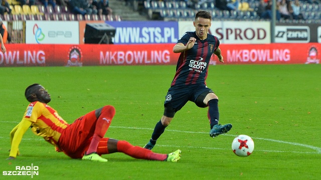 Pogoń Szczecin zremisowała z Koroną Kielce 0:0. Fot. Łukasz Szełemej [Radio Szczecin] Bez bramek z Koroną. Pogoń wciąż bez wygranej u siebie [WIDEO, ZDJĘCIA]