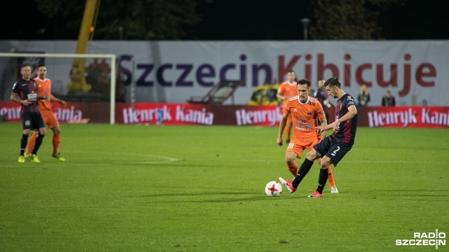 Piłkarze Pogoni przegrali na swoim stadionie z Bruk-Betem Termalica Nieciecza. Fot. Weronika Łyczywek [Radio Szczecin] Pogoń przegrywa z Bruk-Betem Termalicą Nieciecza (2-3) [WIDEO, ZDJĘCIA]