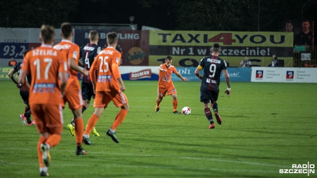 Piłkarze Pogoni przegrali na swoim stadionie z Bruk-Betem Termalica Nieciecza. Fot. Weronika Łyczywek [Radio Szczecin] Pogoń przegrywa z Bruk-Betem Termalicą Nieciecza (2-3) [WIDEO, ZDJĘCIA]