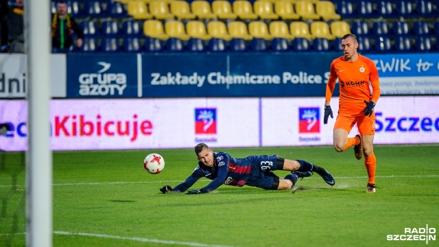 Pogoń Szczecin - Zagłębie Lublin 3:3. Fot. Olaf Nowicki [Radio Szczecin] Pechowy remis Pogoni. Hat-trick Świerczoka dla Zagłębia [NOWE, WIDEO, ZDJĘCIA]