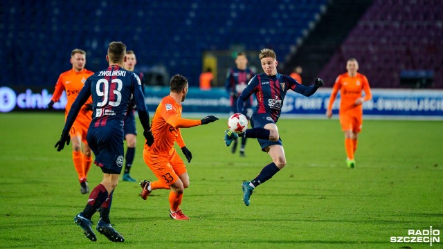 Pogoń Szczecin - Zagłębie Lublin 3:3. Fot. Olaf Nowicki [Radio Szczecin] Pechowy remis Pogoni. Hat-trick Świerczoka dla Zagłębia [NOWE, WIDEO, ZDJĘCIA]
