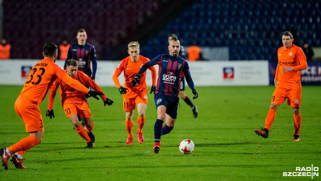 Pogoń Szczecin - Zagłębie Lublin 3:3. Fot. Olaf Nowicki [Radio Szczecin] Pechowy remis Pogoni. Hat-trick Świerczoka dla Zagłębia [NOWE, WIDEO, ZDJĘCIA]