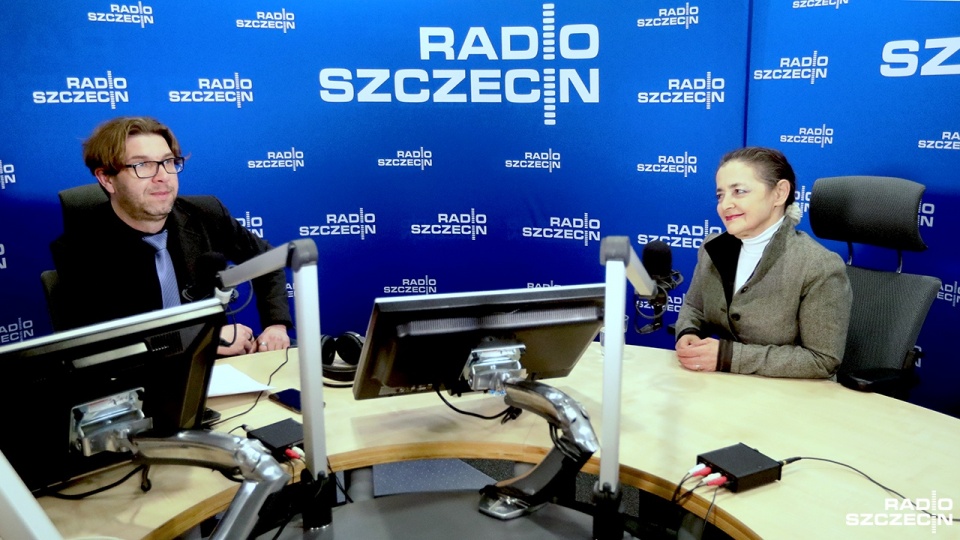 Helena Freino zaproponowała, co mogłoby powstać na Placu Żołnierza Polskiego. Fot. Weronika Łyczywek [Radio Szczecin]