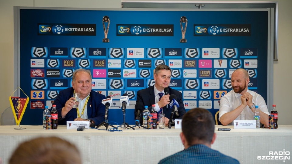 Konferencja Prasowa z udziałem nowego trenera Macieja Skorży. Fot. Olaf Nowicki [Radio Szczecin]