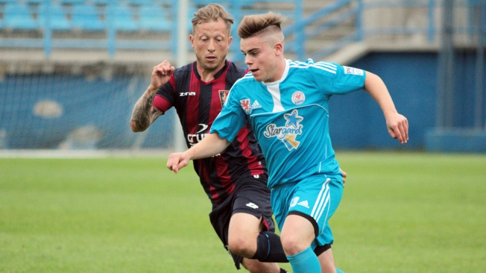 Piłkarze Pogoni Szczecin zremisowali z Błękitnymi Stargard 0:0 w sparingowym meczu rozegranym w sobotę we Wronkach. Fot. www.pogonszczecin.pl