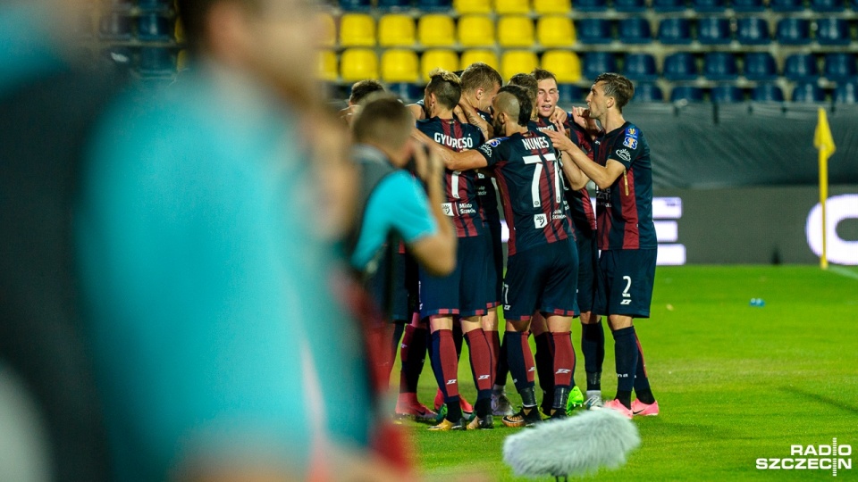 Piłkarze Pogoni wygrali w Szczecinie z Lechem Poznań 3:0 i awansowali do 1/8 finału Pucharu Polski. Fot. Olaf Nowicki [Radio Szczecin]