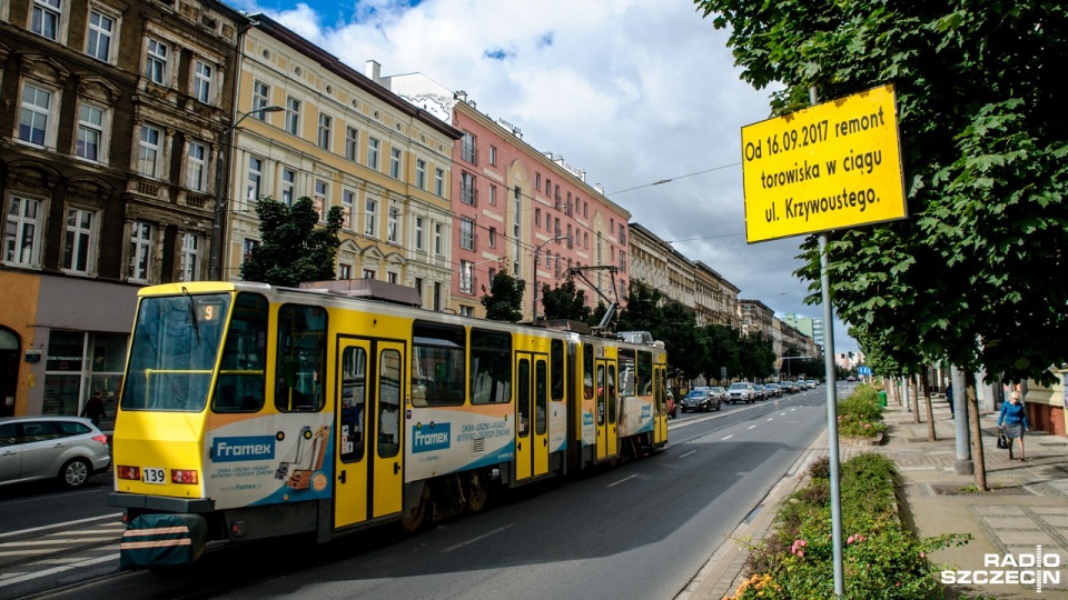 Remont Krzywoustego. Duże zmiany w organizacji ruchu i komunikacji. Fot. Olaf Nowicki [Radio Szczecin]