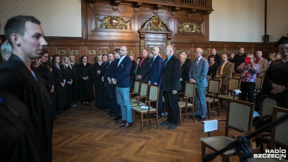 Uroczystość rozpoczęcia roku akademickiego w Wyższej Szkoły Administracji Publicznej w Szczecinie. Fot. Weronika Łyczywek [Radio Szczecin]