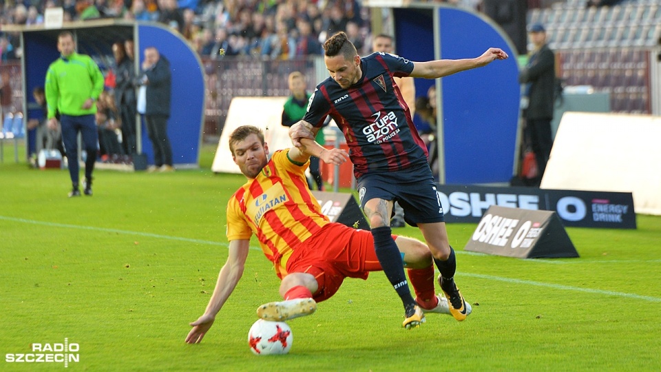 Pogoń Szczecin zremisowała z Koroną Kielce 0:0. Fot. Łukasz Szełemej [Radio Szczecin]