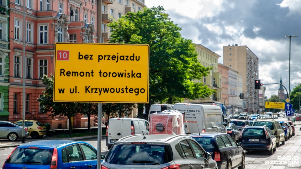 Remont ulicy Krzywoustego w Szczecinie. Fot. Olaf Nowicki [Radio Szczecin/Archiwum]