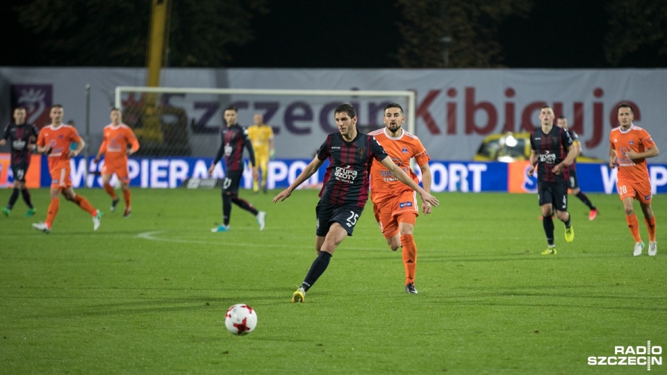 Piłkarze Pogoni przegrali na swoim stadionie z Bruk-Betem Termalica Nieciecza. Fot. Weronika Łyczywek [Radio Szczecin]