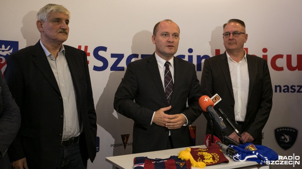 Szczecińskie kluby będą wspólnie świętować przypadające w przyszłym roku 70-lecie Pogoni. Fot. Weronika Łyczywek [Radio Szczecin]