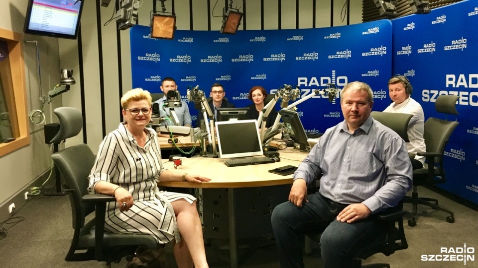 Goście audycji "Kawiarenka polityczna" w Radiu Szczecin. Fot. Sylwia Polachowska [Radio Szczecin]