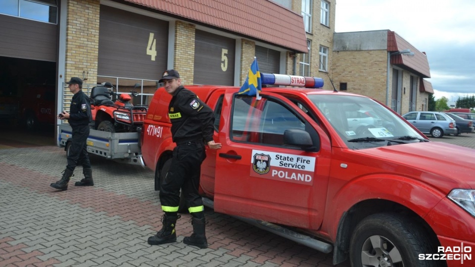 Decyzją Komendanta Głównego Państwowej Straży Pożarnej uczestnicy akcji w Szwecji dostali wolne do 10 sierpnia. Fot. Przemysław Polanin [Radio Szczecin]