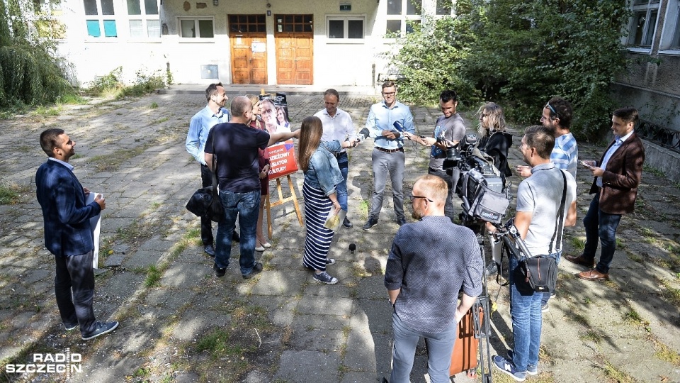 Konferencja Sławomira Nitrasa. Fot. Łukasz Szełemej [Radio Szczecin]
