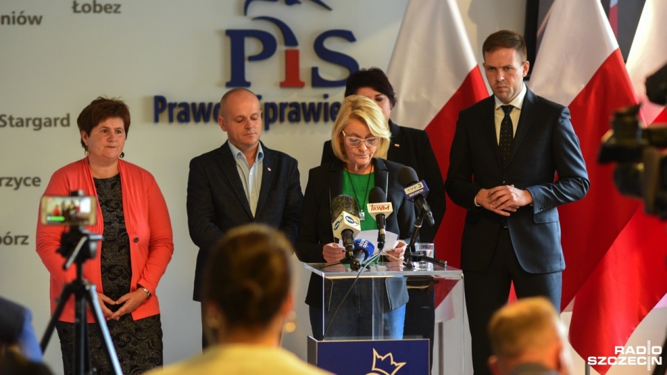 Konferencja Prawa i Sprawiedliwości. Fot. Kamila Kozioł [Radio Szczecin]